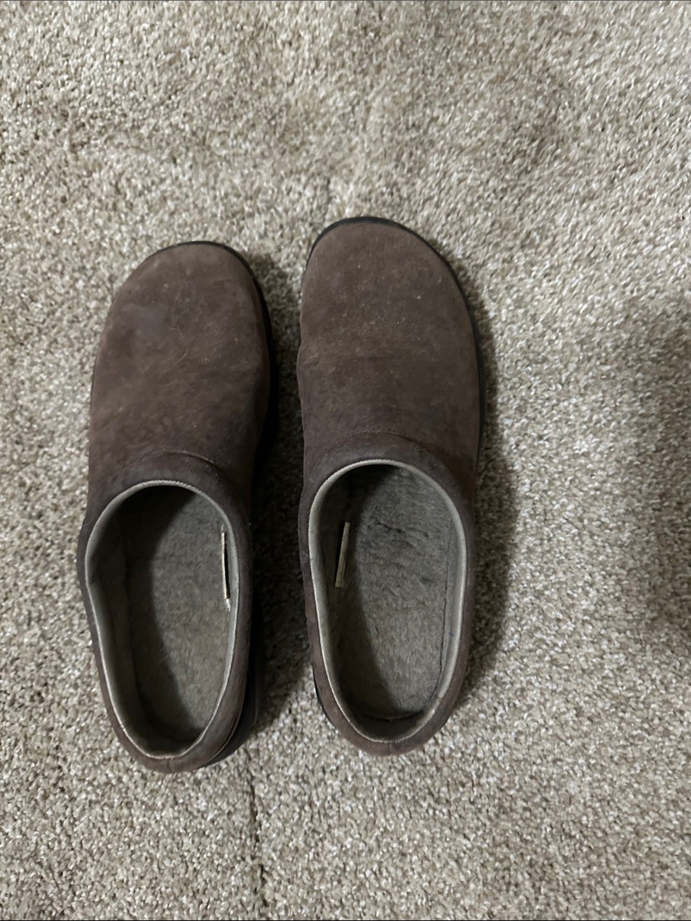 Men's Slip-On Suede Loafers in Dark Brown